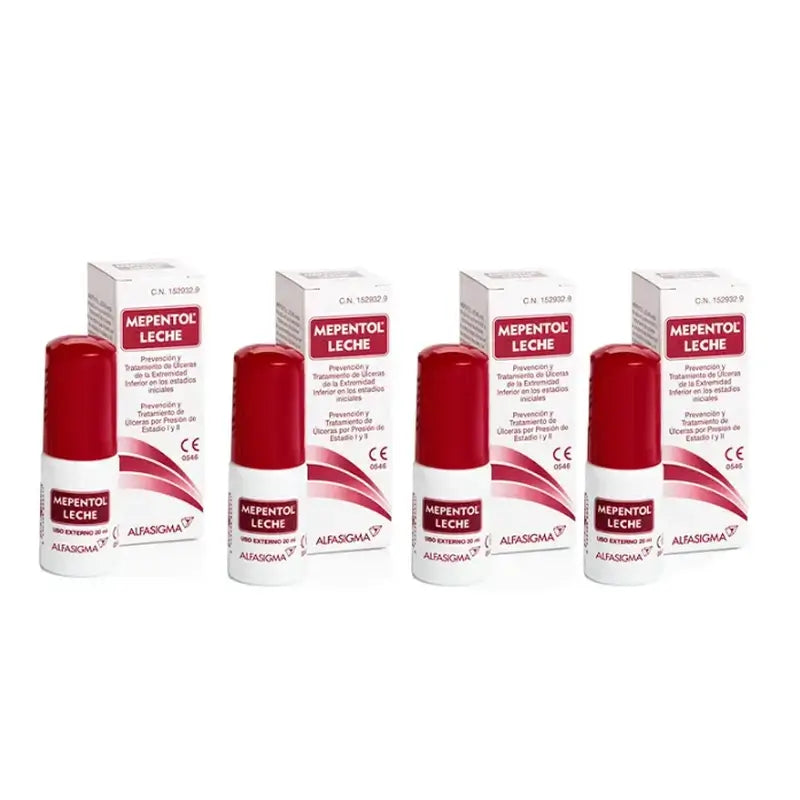 Mepentol Pack Ulcer Milk Emulsion, 4 x 20 ml