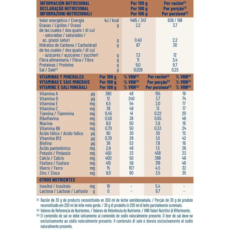 Meritene Cereals with Cocoa 2 units x 300 grams