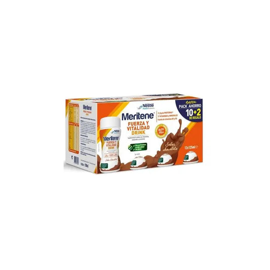 Meritene Strength & Vitality Drink Chocolate , 12x25g