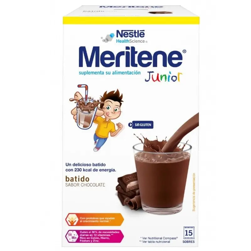 Meritene Junior Chocolate Flavour Shake 15 sachets