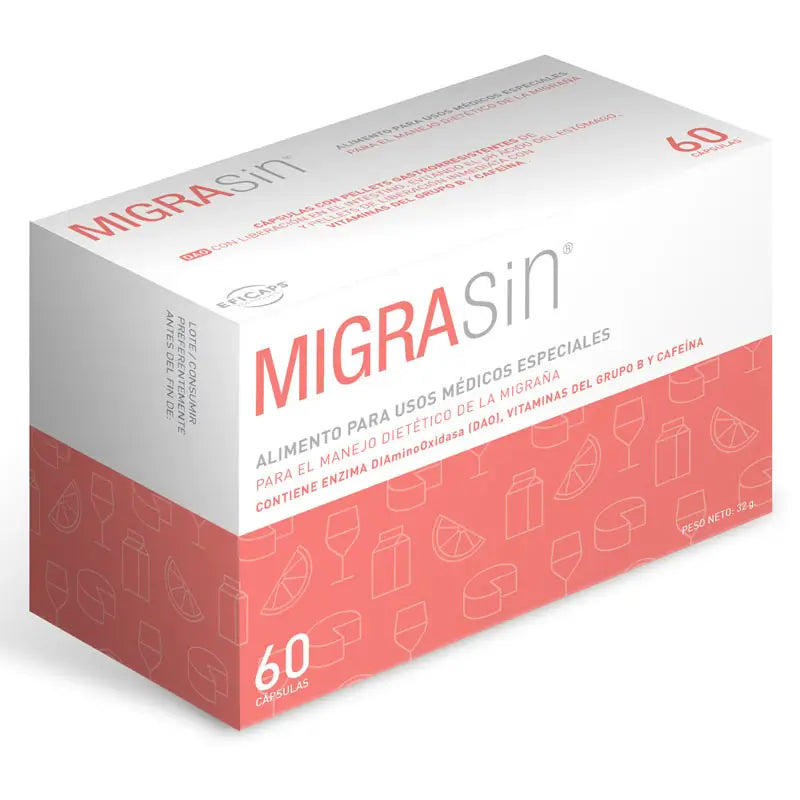 Migrasin con Pellets Gastrorresistentes 60 cápsulas