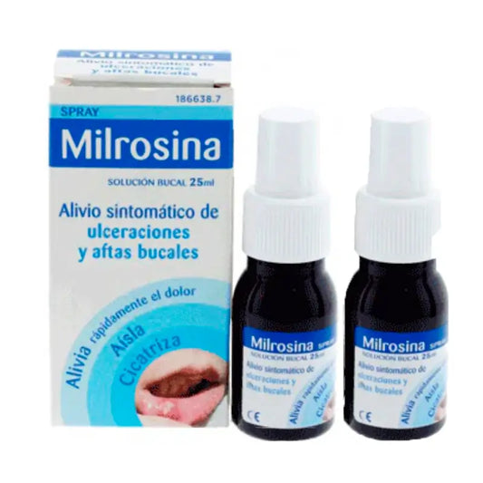 Milrosina Duplo Oral Solution Spray 2 x 25 ml