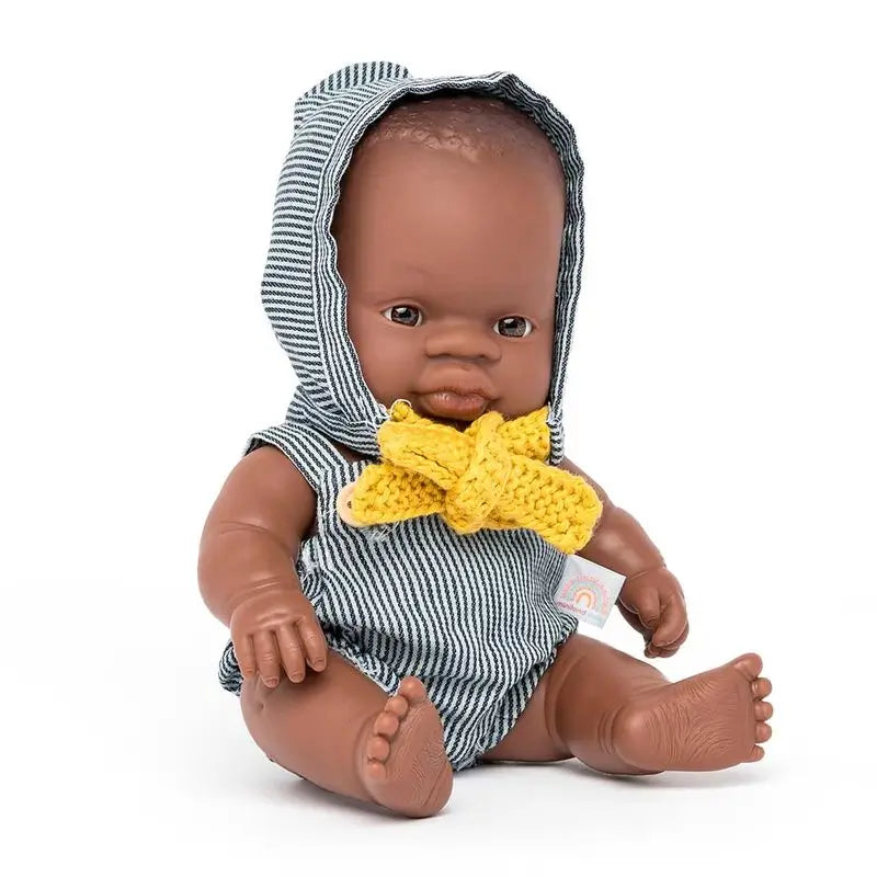 Miniland Muñeco Africano De 21Cm Con Vestido Sea 