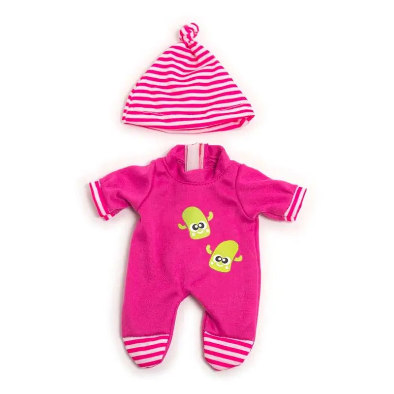 Miniland Ropa Pijama Invierno Rosa Para Muñeco 21 Cm  