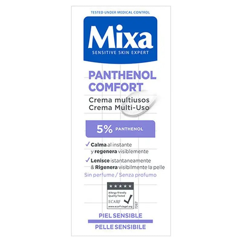 Mixa Panthenol Comfort Multi-Purpose Cream for Sensitive Skin 50Ml