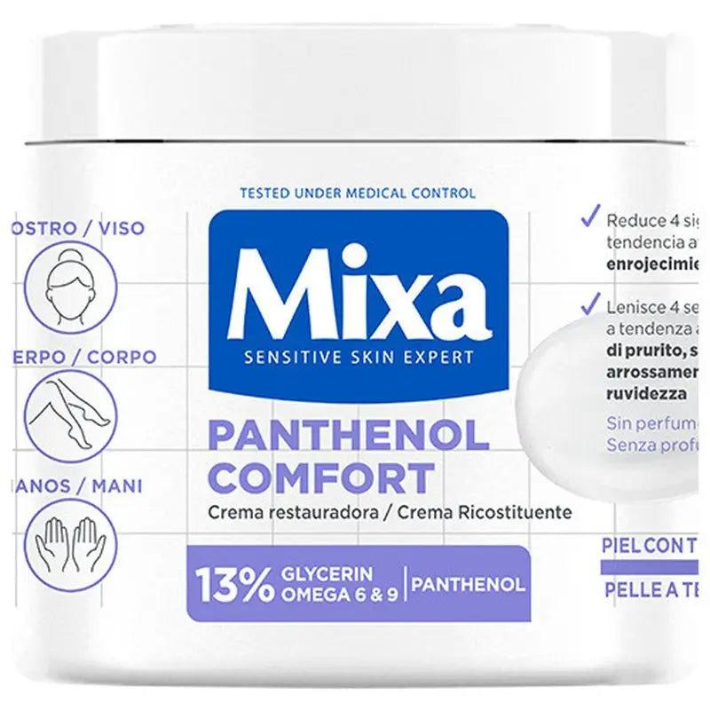 Mixa Panthenol Comfort Restorative Cream For Skin With Atopic Tendency 400Ml