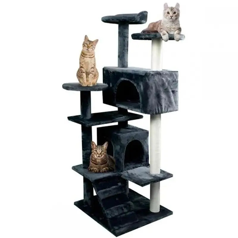 Mobiclinic Cat Scratching Tree Large 5 Heights 50X50X132 Cm Tico Grey