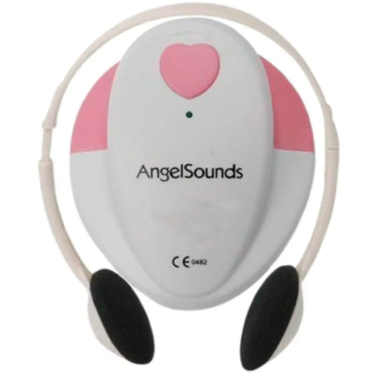 Mobiclinic Fetal Detector - Sound Capability - Safe - Includes Audio Cable - Portable - Single - Pink - Angelsounds