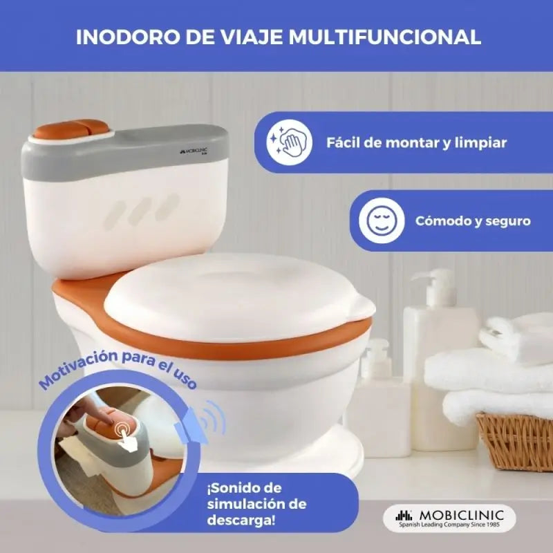 Mobiclinic Children's Toilet Toikid From 1-6 Years Orange