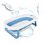 Mobiclinic Baby Bath Pack - Infant Bathtub - Foldable - Anti-slip - Blue - Bath Thermometer - Mercury-Free