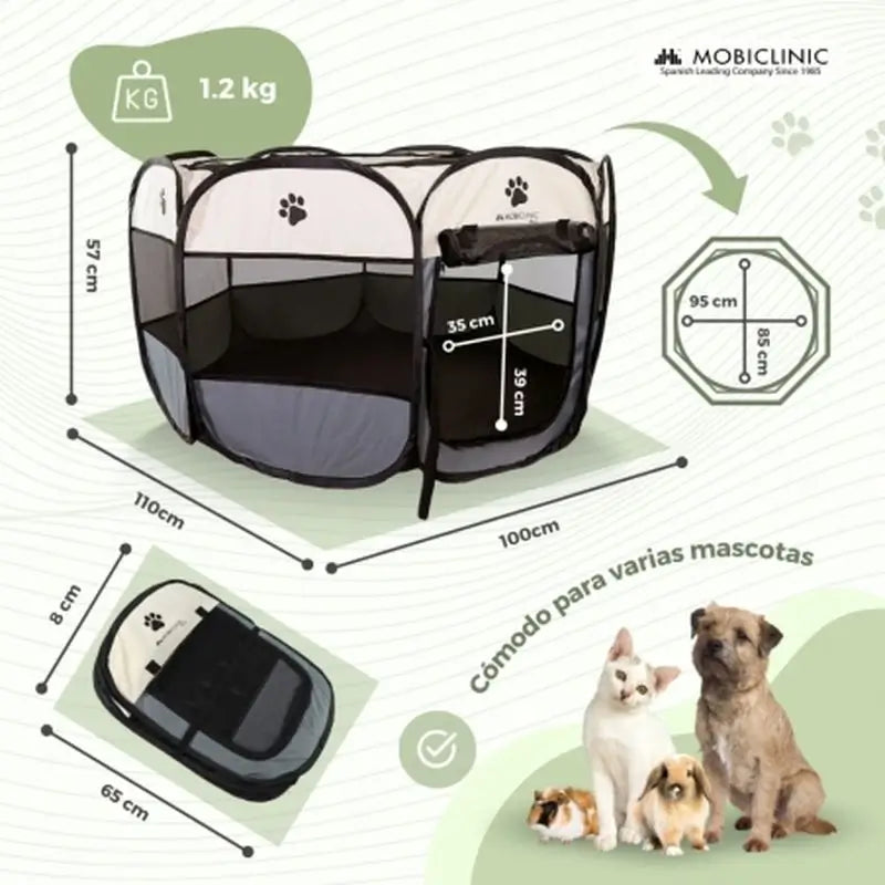 Mobiclinic Foldable Dog Playpen 110 X 100 X 57