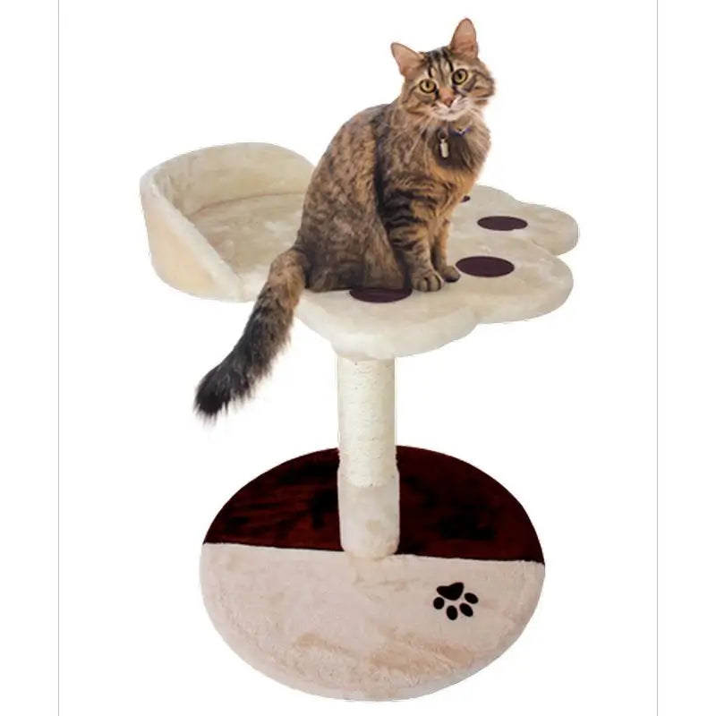 Mobiclinic Small Beige Cat Scratching Post Oliver Model