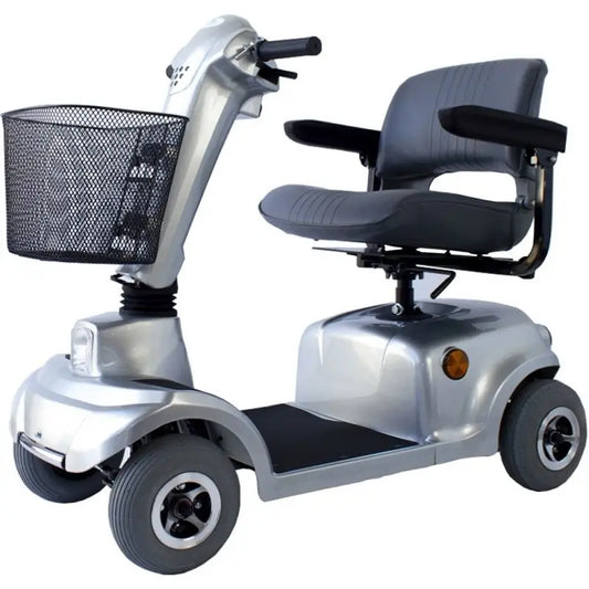 Mobiclinic Scooter Eléctrico  Con Asiento Giratorio Y Plegable 