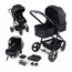 Mobiclinic Darky 3 In 1 Folding Stroller Grey