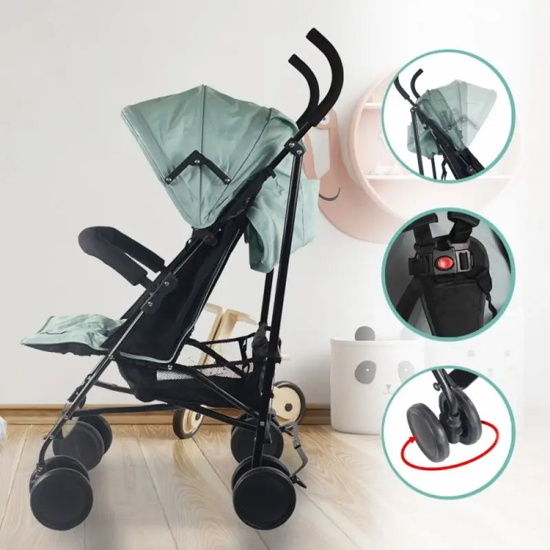 Mobiclinic Elefant Folding Stroller 15 Kg Green