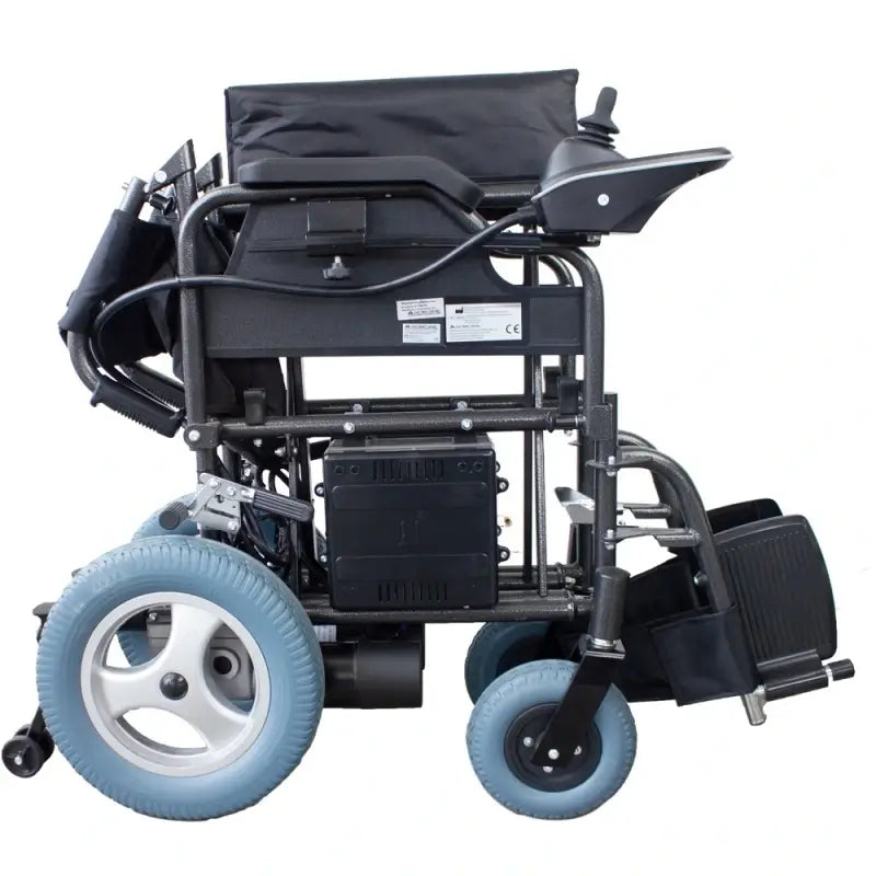 Mobiclinic Folding Electric Wheelchair - Auton. 20 Km - 20Ah - Motor - Steel - Black - Cenit