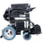 Mobiclinic Folding Electric Wheelchair - Auton. 20 Km - 20Ah - Motor - Steel - Black - Cenit