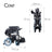 Mobiclinic Folding Electric Wheelchair - Auton. 20 Km - 20Ah - Motor - Steel - Black - Cenit