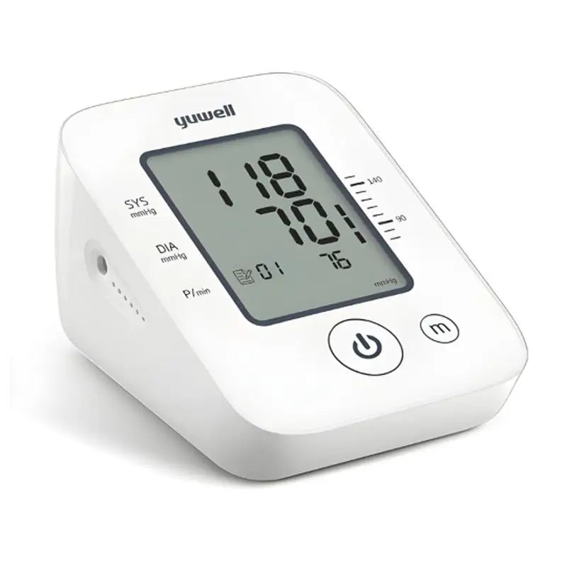 Mobiclinic Automatic Digital Blood Pressure Monitor With Memory, Arm, YE660D White, 1 unit