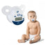 Mobiclinic Pacifier Shaped Digital Thermometer - Children's - Round Tip - Soft Pacifier - LCD Display