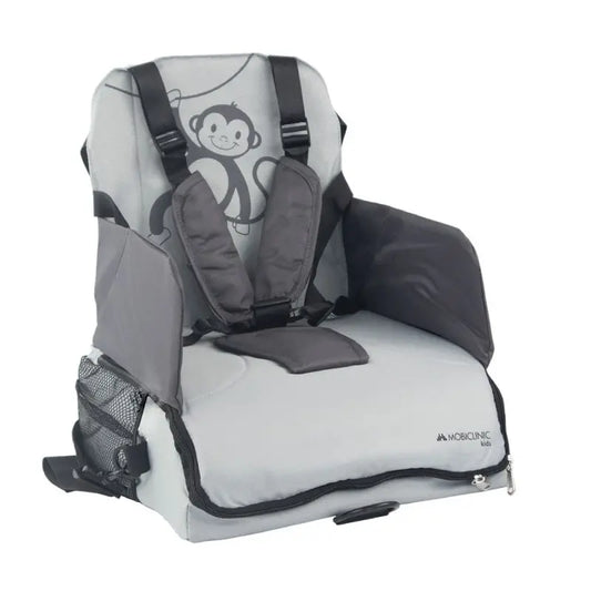 Mobiclinic Monkey Folding Travel High Chair Grey