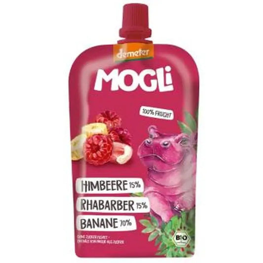 Mogli Smoothie Platano Ruibarbo Frambuesa 6Udsx120Gr**