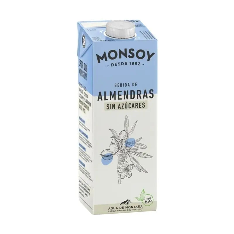 Monsoy Organic Almond Vegetable Drink 1Lt 6Pcs.