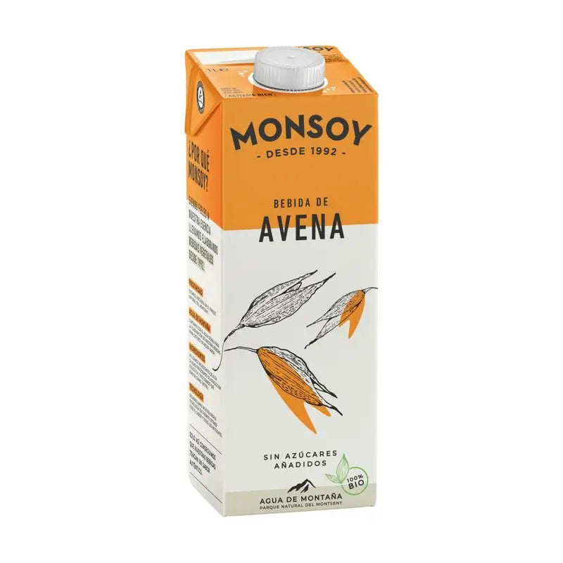 Monsoy Vegetable Oat Drink 1Lt 6Pcs. Bio