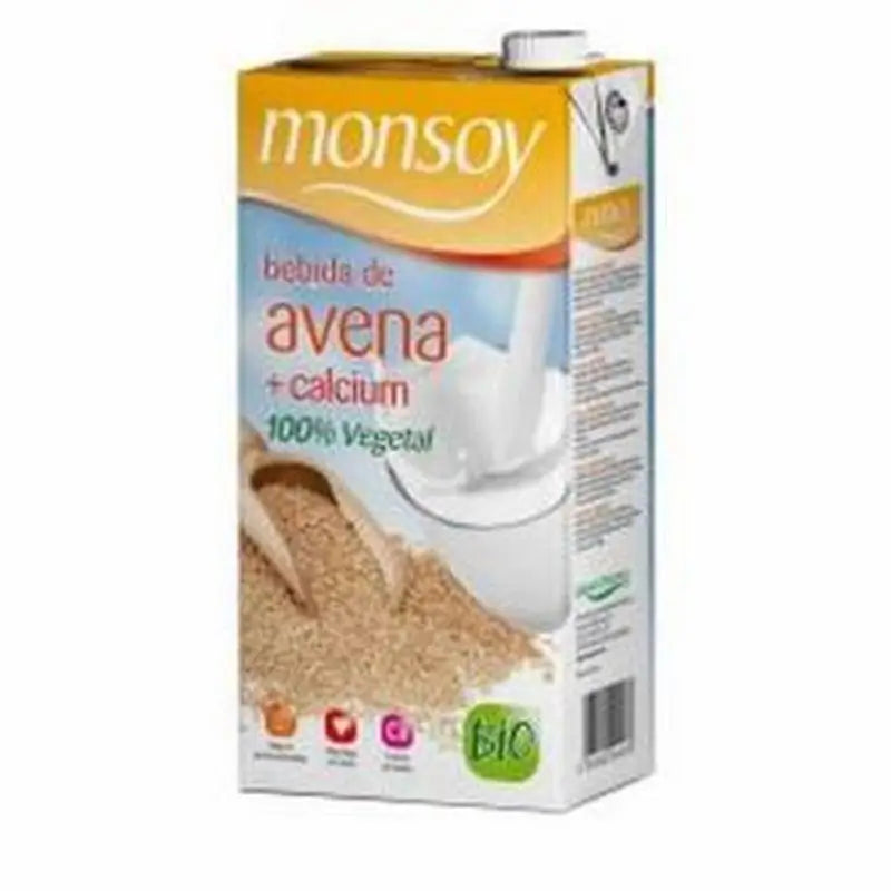 Monsoy Bebida Vegetal De Avena Con Calcio 1Lt 6Uds. Bio 