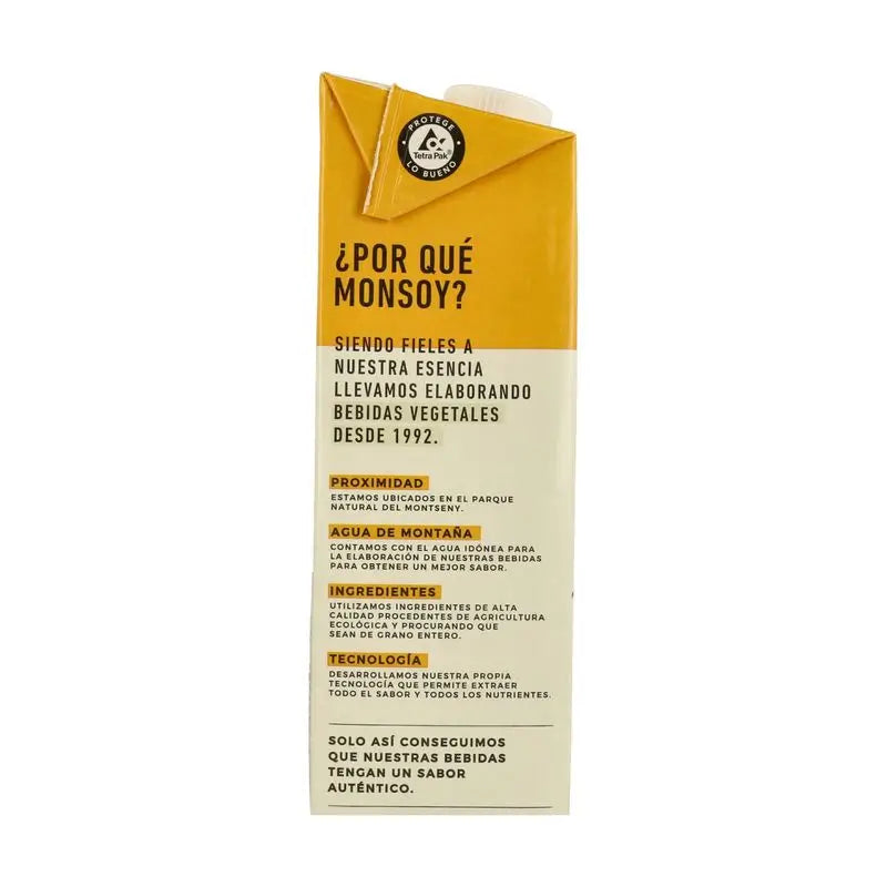 Monsoy Gluten Free Oat Vegetable Drink 1Lt. 6Pcs. Bio