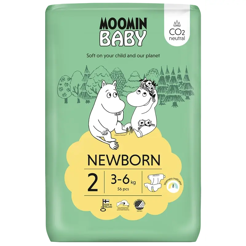 Moomin Baby Nappies Size 2 , 56 units