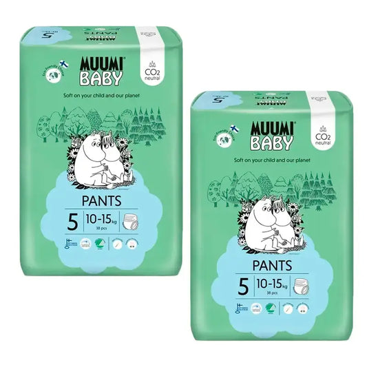 Moomin Baby Training Nappies Size 5 , 2 x 38 pcs.