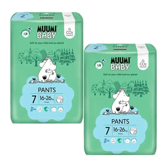 Moomin Baby Training Nappies Size 7 , 2 x 34 pcs.