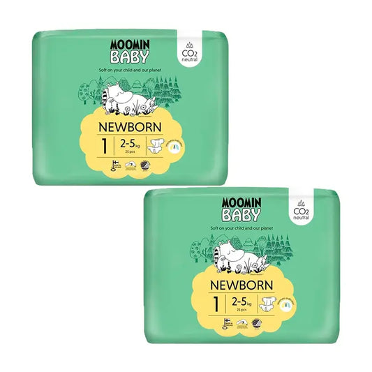 Moomin Baby Nappies Size 1 , 2 x 25 units