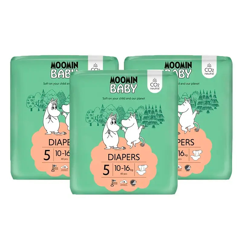 Moomin Baby Nappies Size 5 , 3 x 40 units