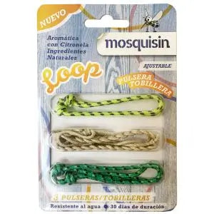 Mosquisin Bracelet Loop Ankle Bracelet , 3 units