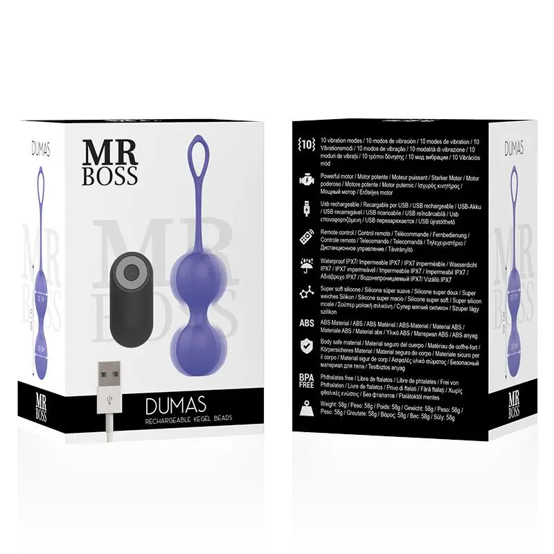 Mr. Boss  Dumas Kegel Bolas Vibradoras Control Remoto