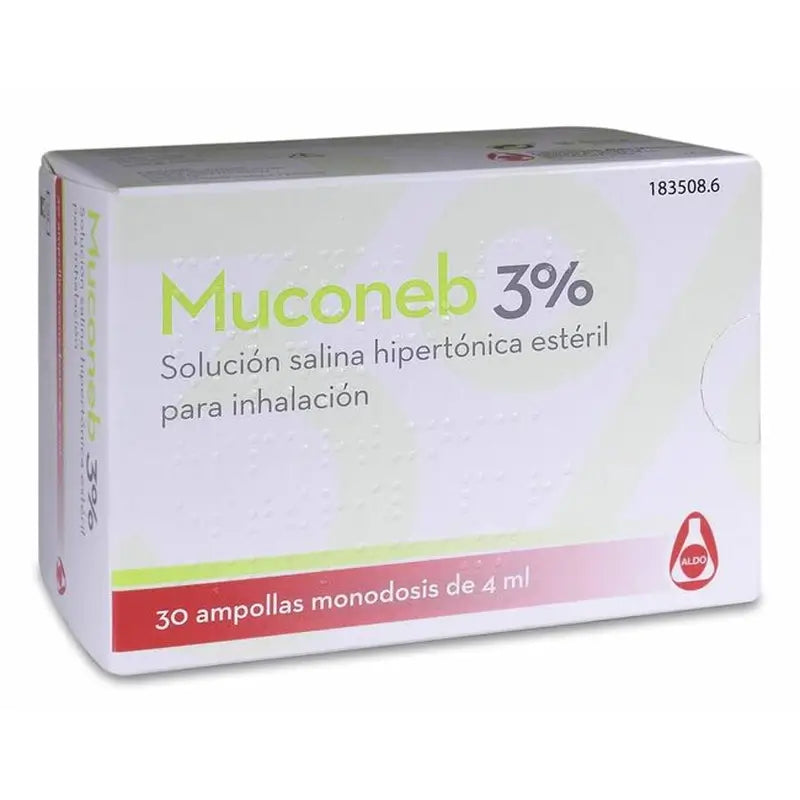 Muconeb 3% Saline Solution , 30 ampoules