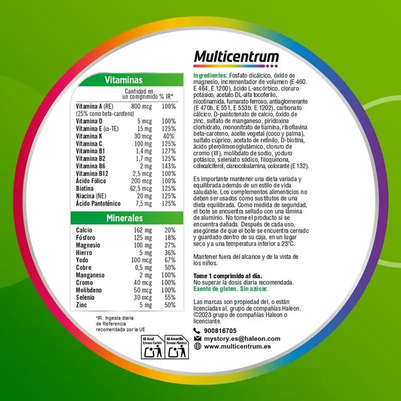 Multicentrum Multivitamin Food Supplement for Adults, 30 tablets