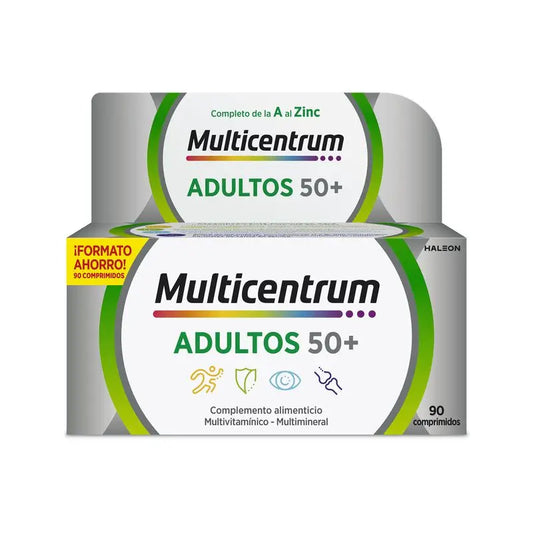 Multicentrum Adults 50+ Multivitamin Food Supplement For Adults 50+, 90 Tablets