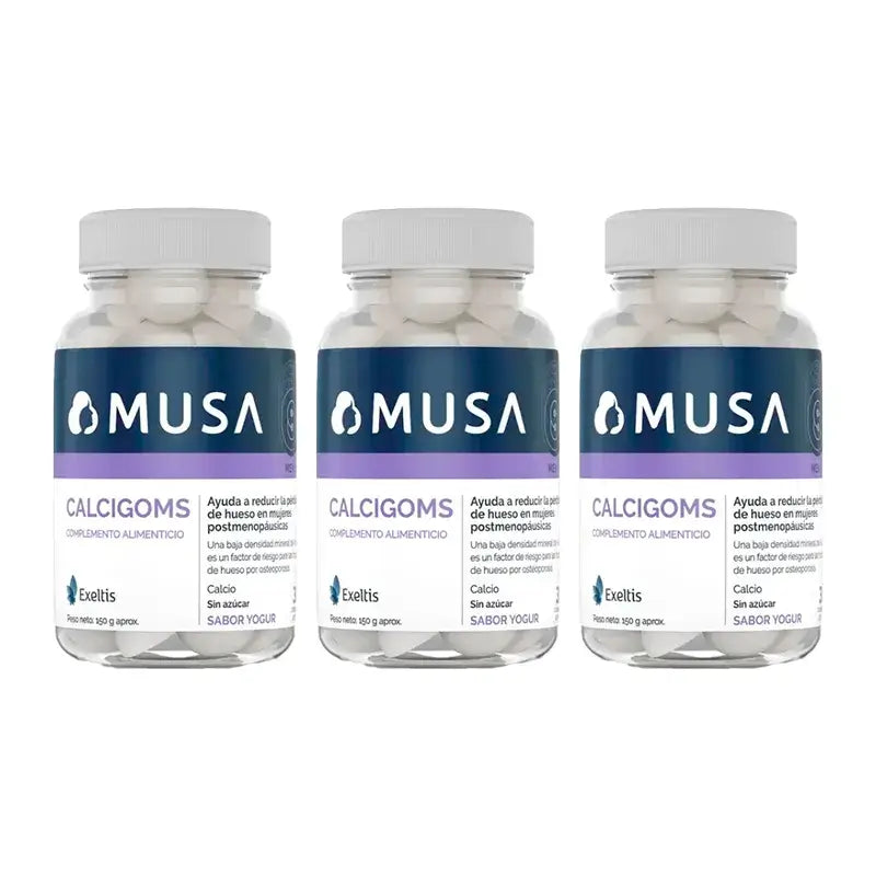 Musa Calcigoms Gummies Clacio , 3 x 30 capsules