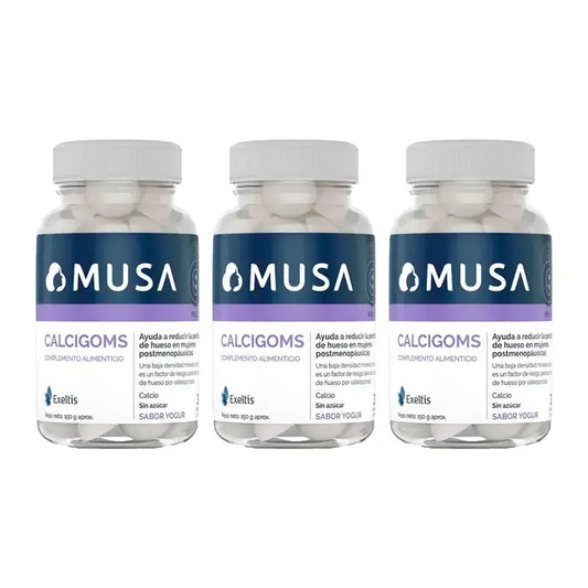 Musa Calcigoms Gummies Clacio , 3 x 30 capsules