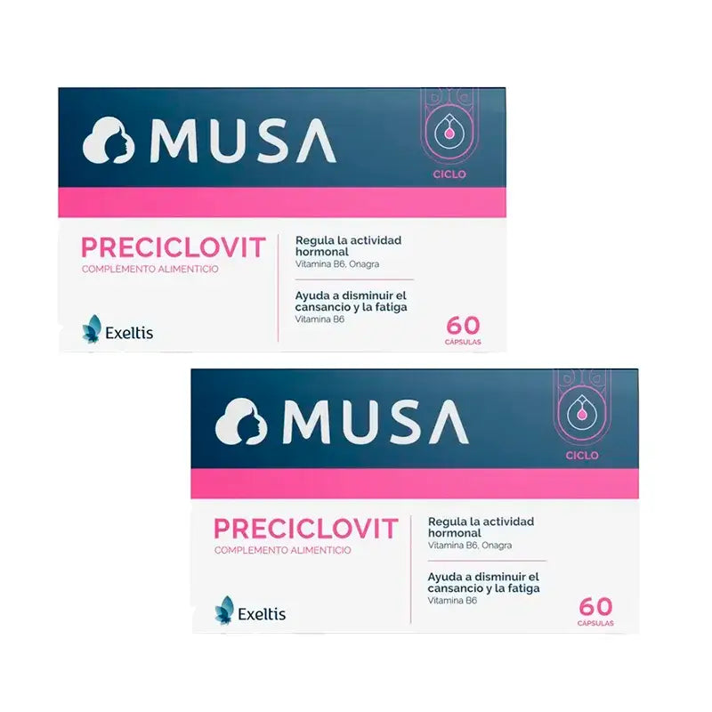 Musa Duplo Preciclovit Premenstrual , 2 x 30 capsules