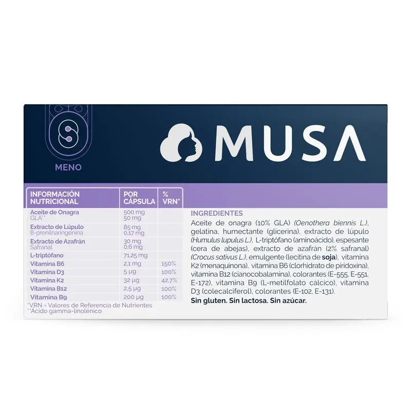 Musa Menopause Food Supplement, 30 capsules