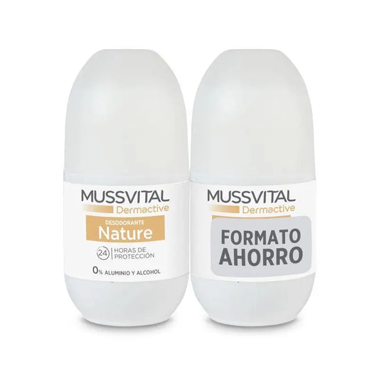 Mussvital Dermactive Deo Nature, 2x75 ml