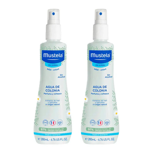 Mustela Duplo Agua de Colonia Sin Alcohol, 2x200ml