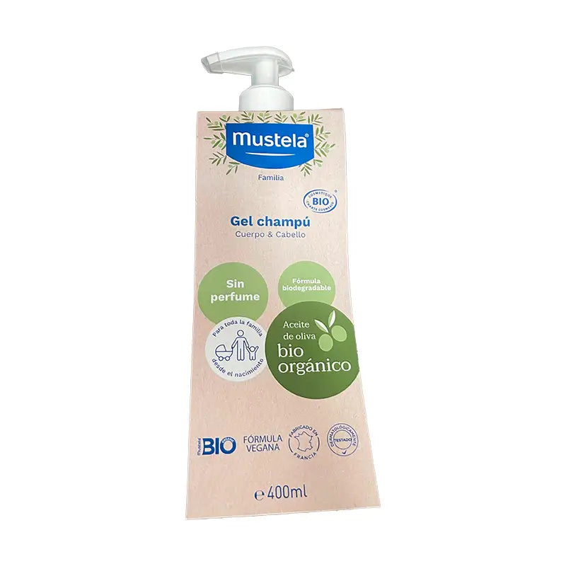 Mustela Gel Champú Bio, 400 ml