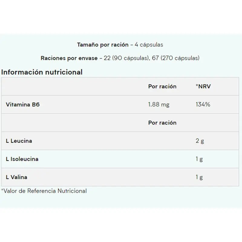 Myprotein Bcaa Plus 1000Mg , 270 tablets