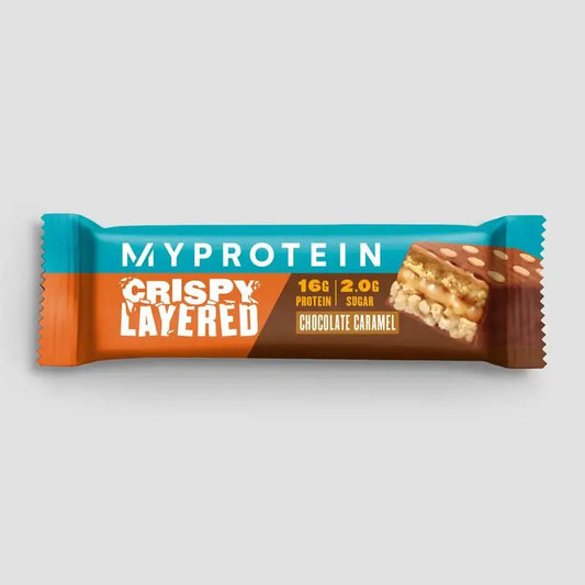 Myprotein Crispy Layered Caramel & Chocolate Bar , 12x58g