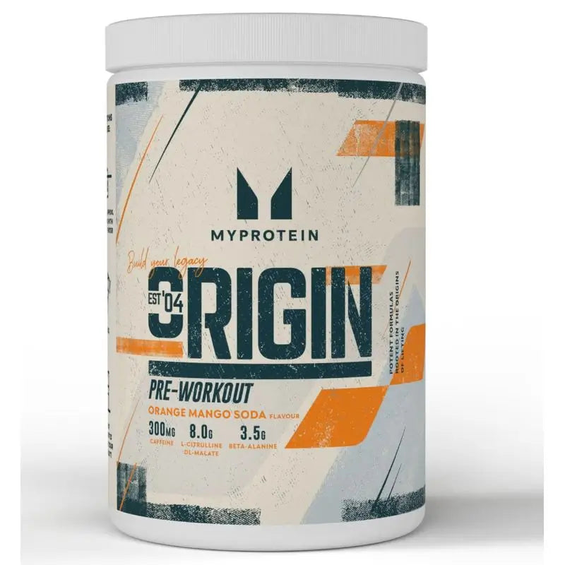 Myprotein Origin Pre-Workout Stim Free, Orange & Mango, 600 g